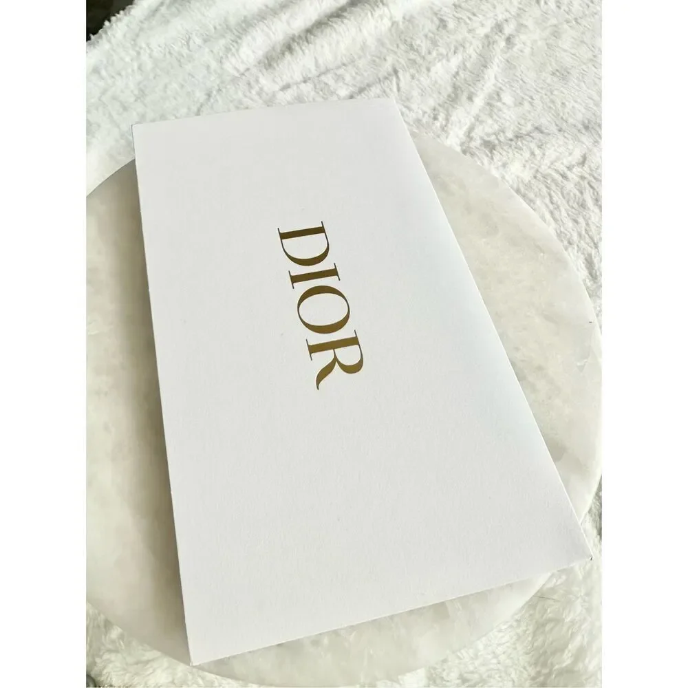 Dior white empty card holder ￼
